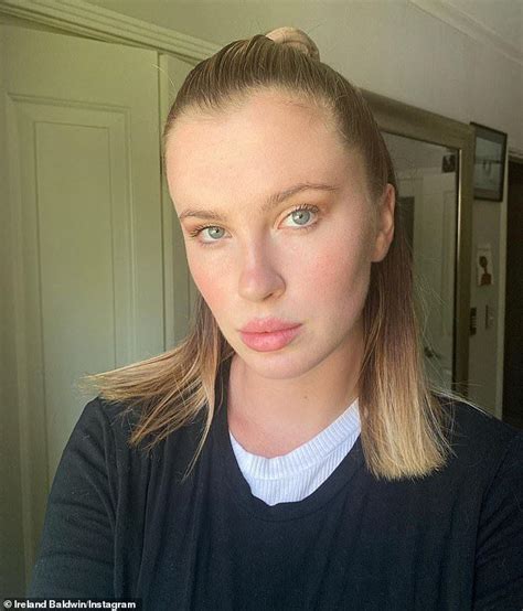 ireland baldwin tits|Ireland Baldwin showcases her jaw